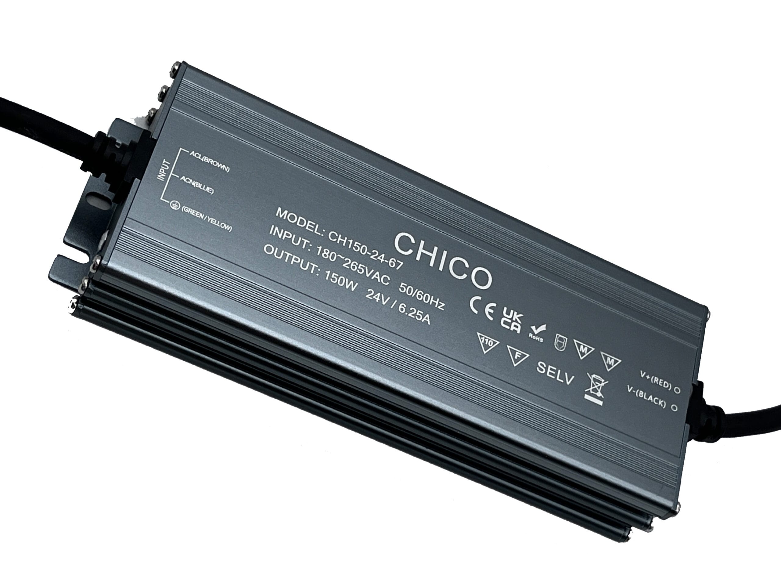 Chico 150W 24V Constant Voltage Non-Dimmable LED Driver
