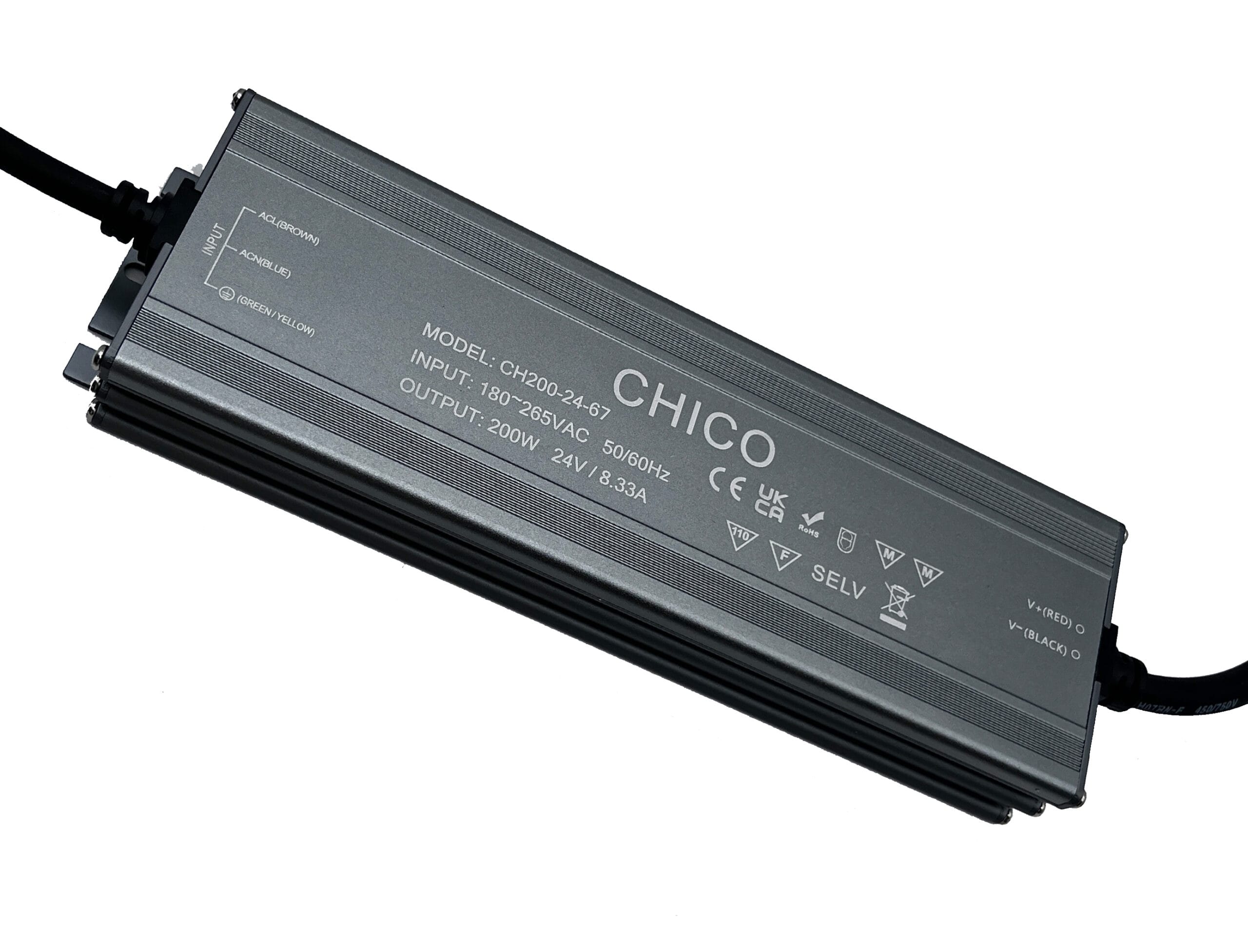 Chico 200W 24V Constant Voltage Non-Dimmable LED Driver