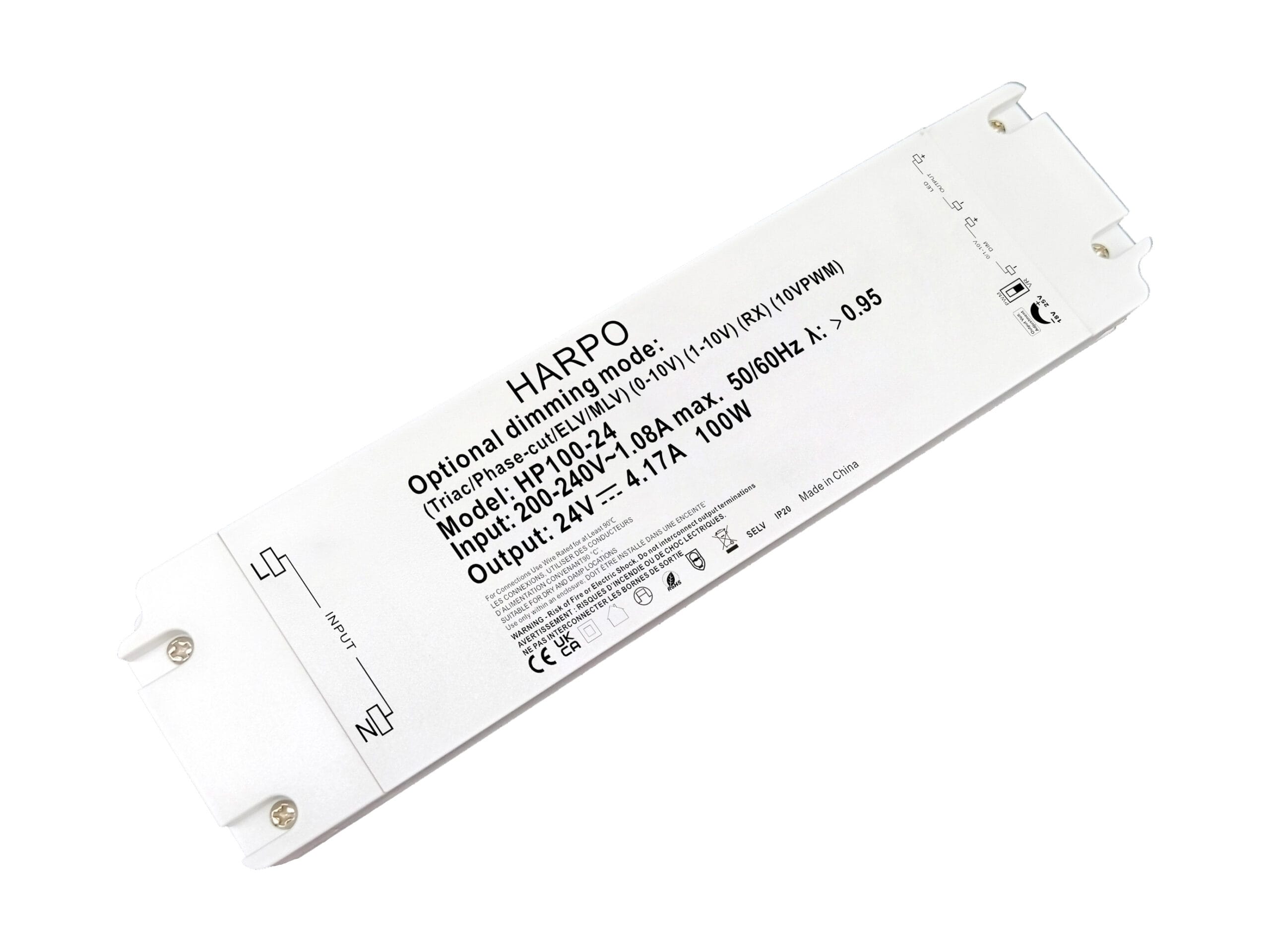 Harpo 100W 24V Constant Voltage 5-IN-1 Dimmable LED Driver