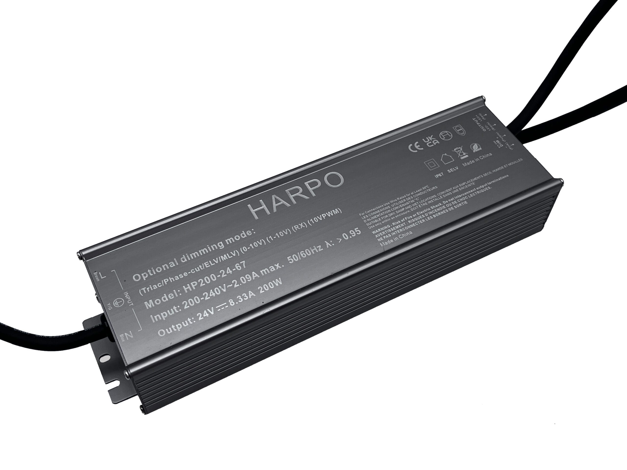 Harpo 200W 24V Constant Voltage 5-IN-1 Dimmable LED Driver
