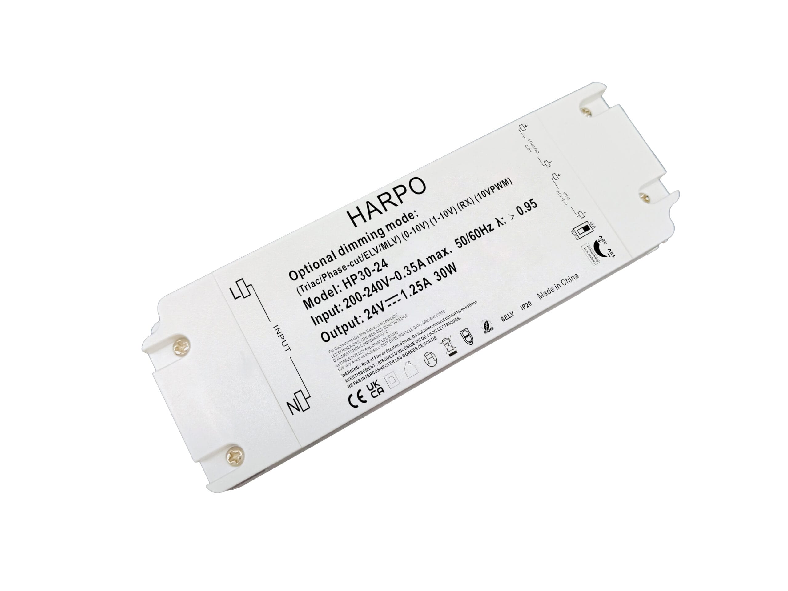 Harpo 30W 24V Constant Voltage 5-IN-1 Dimmable LED Driver